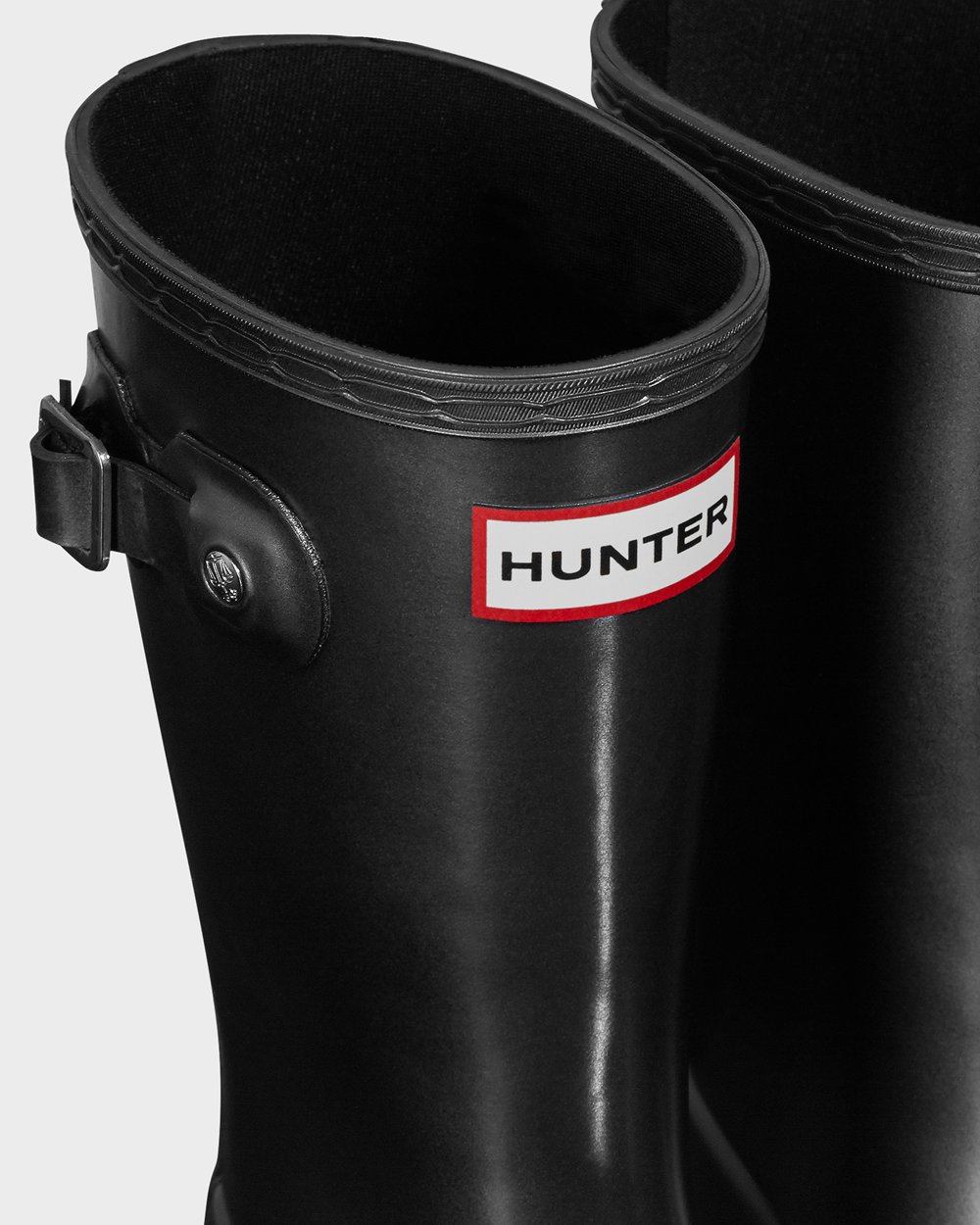 Kids Hunter Original Big Pearlized - Rain Boots Black - 5187-EAPJL